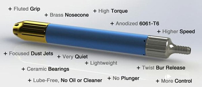 Vortex F5 CAD rendition with features