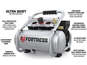Ultra Quiet Air Compressor for High Speed Carvers