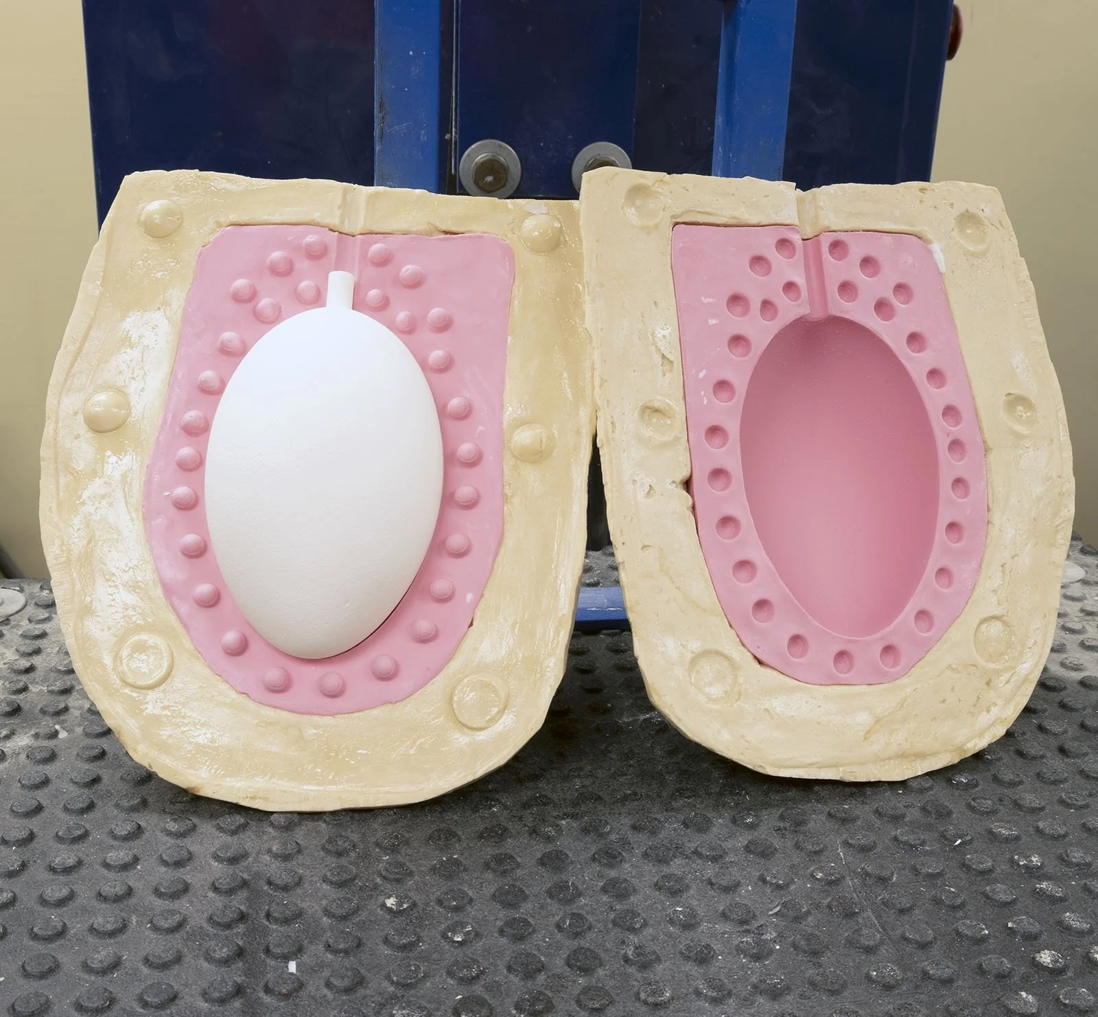 Amazing Emu Egg For Egg Carvers 4 Emu egg in mold