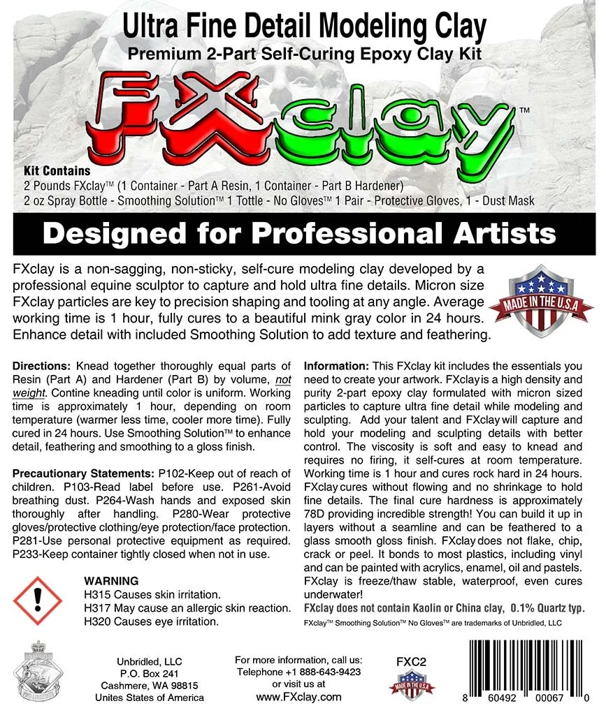 FXclay Ultra Fine Detail Modeling Clay 1 FXclay ultra fine modeling clay