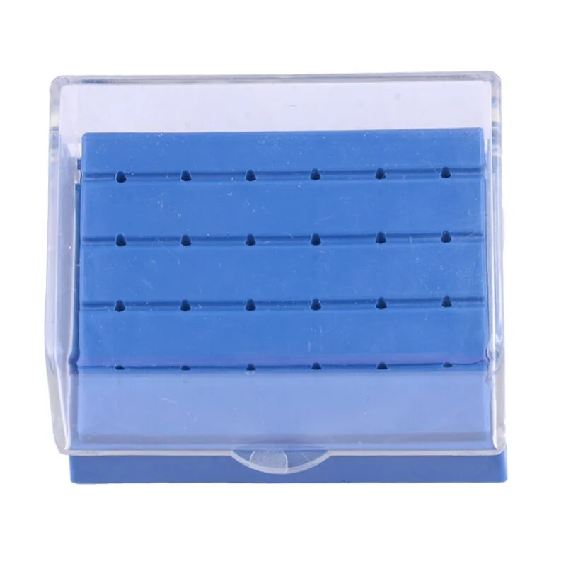 Plastic bur holder - 24 FG size holes - top