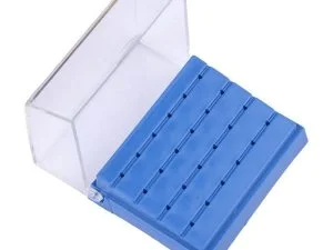 Plastic bur holder - 24 FG size holes - top open