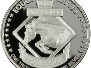 Silver Round - Equus 2014 Horse, reverse side