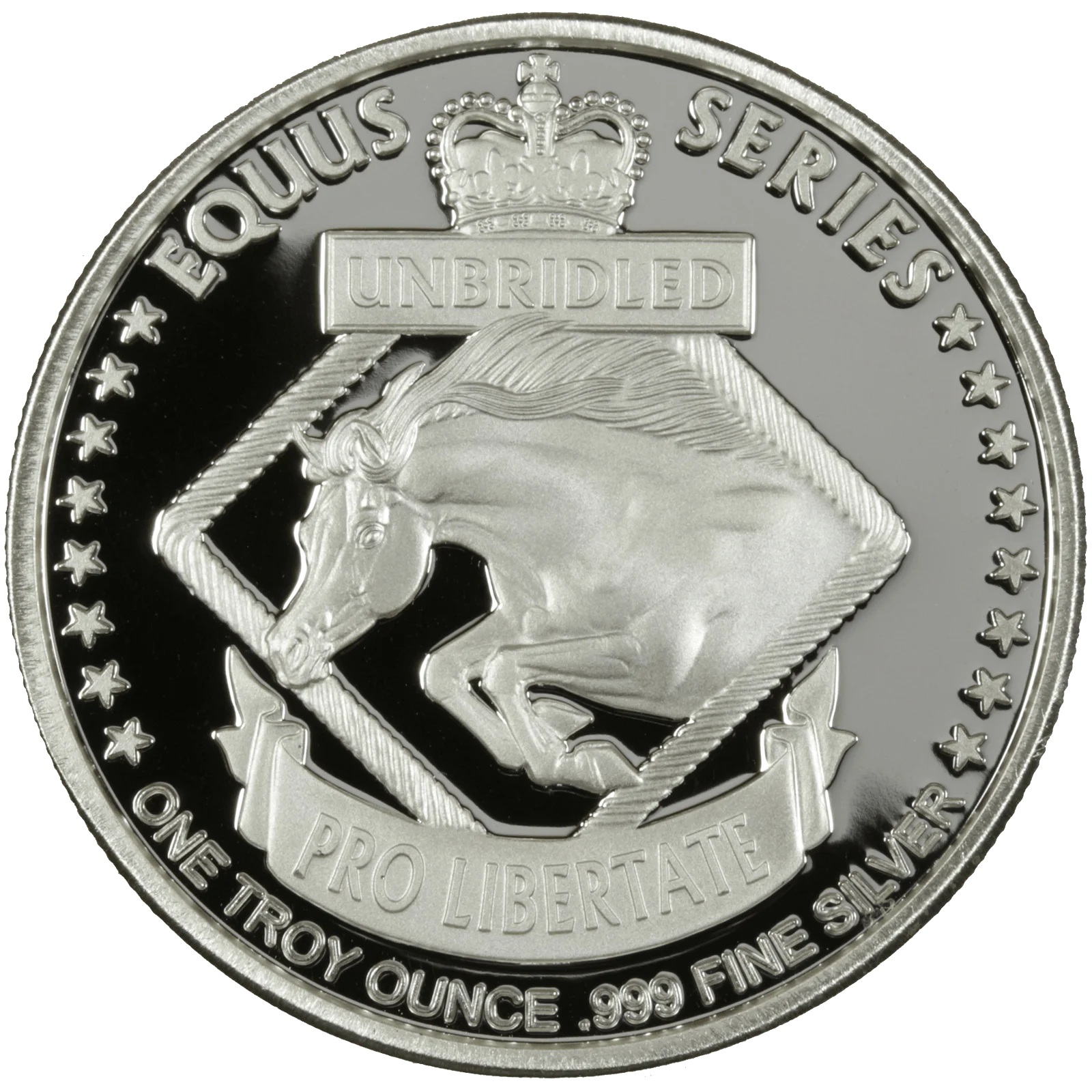 Silver Round - Equus 2014 Horse, reverse side