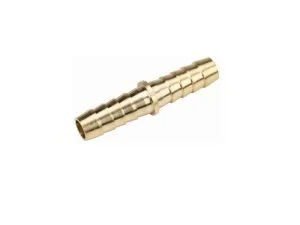 Brass hose splicer 1/8 barb